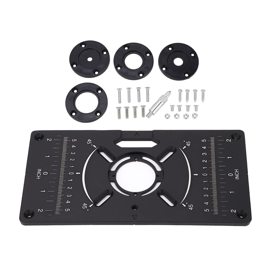 Router Table Insert Plate for Table Benches Router Jig Saw Trimmer with Edge Treatment and Grooving