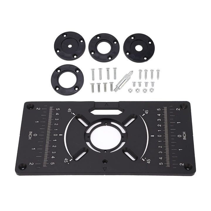 Router Table Insert Plate for Table Benches Router Jig Saw Trimmer with Edge Treatment and Grooving