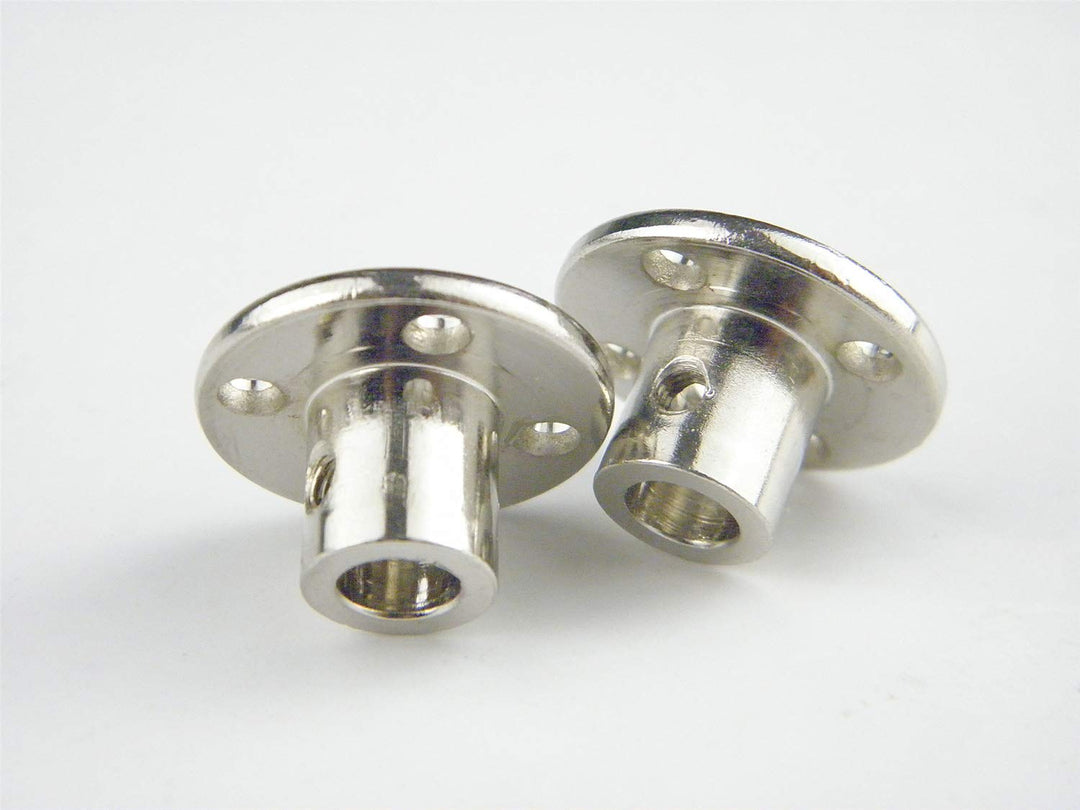 CHANCS Wellenkupplung, Flanschkupplung, 7mm, starrer Flansch, galvanisierter Stahl, Motorführungswel