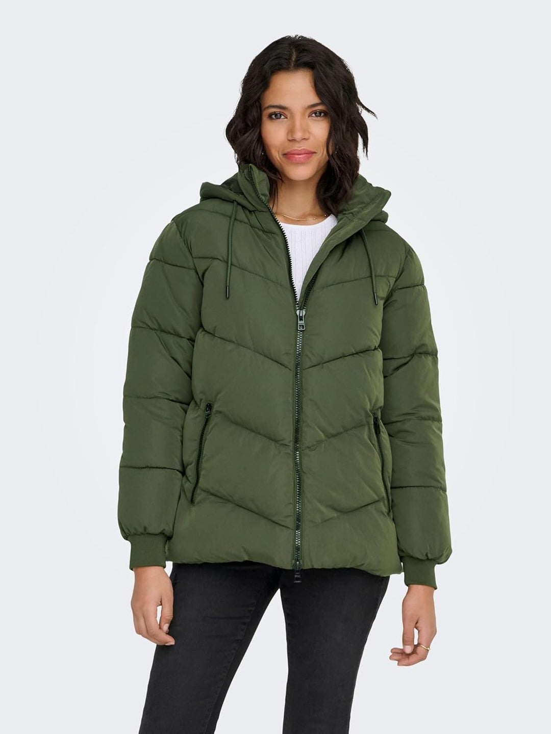 ONLY Female Steppmantel ONLMADDIE Steppmantel Forest Night XS, Forest Night XS