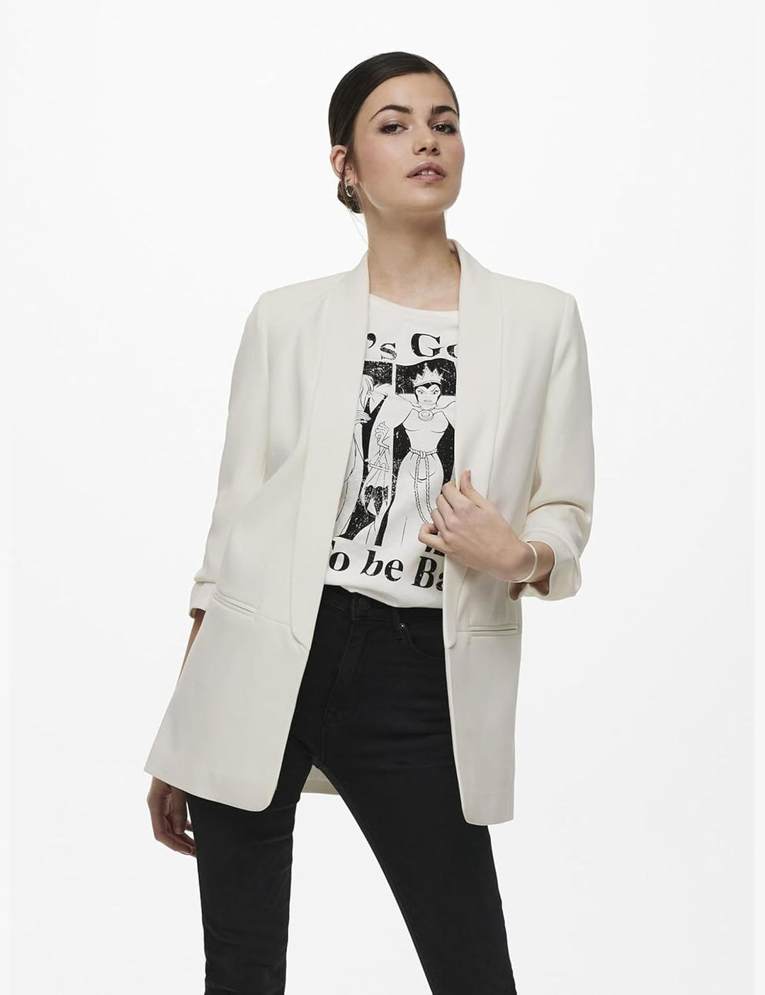 ONLY Female Blazer Langer Blazer 34 Cloud Dancer, 34 Cloud Dancer
