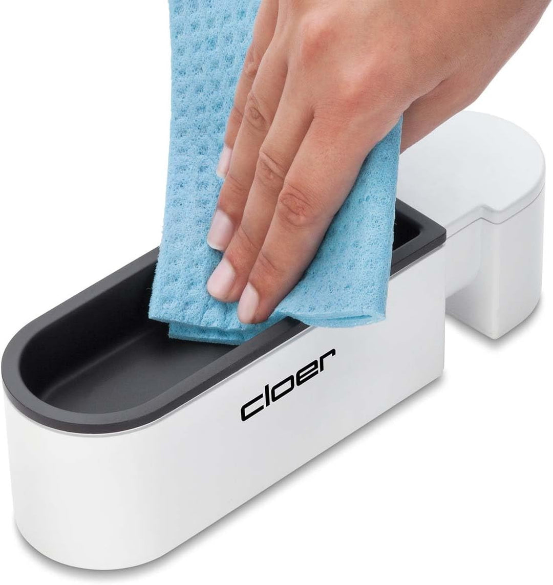 Cloer 6021 Eierkocher, bis zu 3 Eier, herausnehmbarer Eierträger, Servierfunktion, 300 Watt, Kunstst