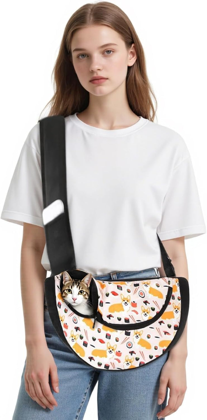ALLSOPETS Katze Haustiertasche Tragbare Hunde Haustiere Tasche Reisen Haustier Schultertaschen Katze