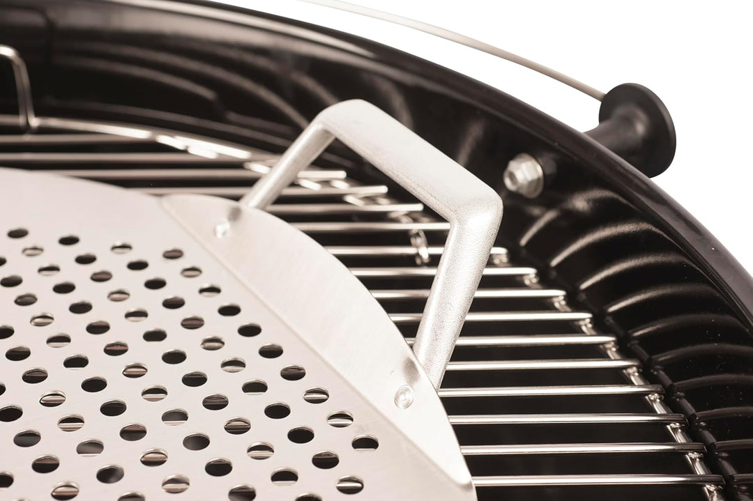 Grill Topper - Grillplatte aus Edelstahl – Perforiertes Grillzubehör Kompatibel mit Kugelgrill, Kama
