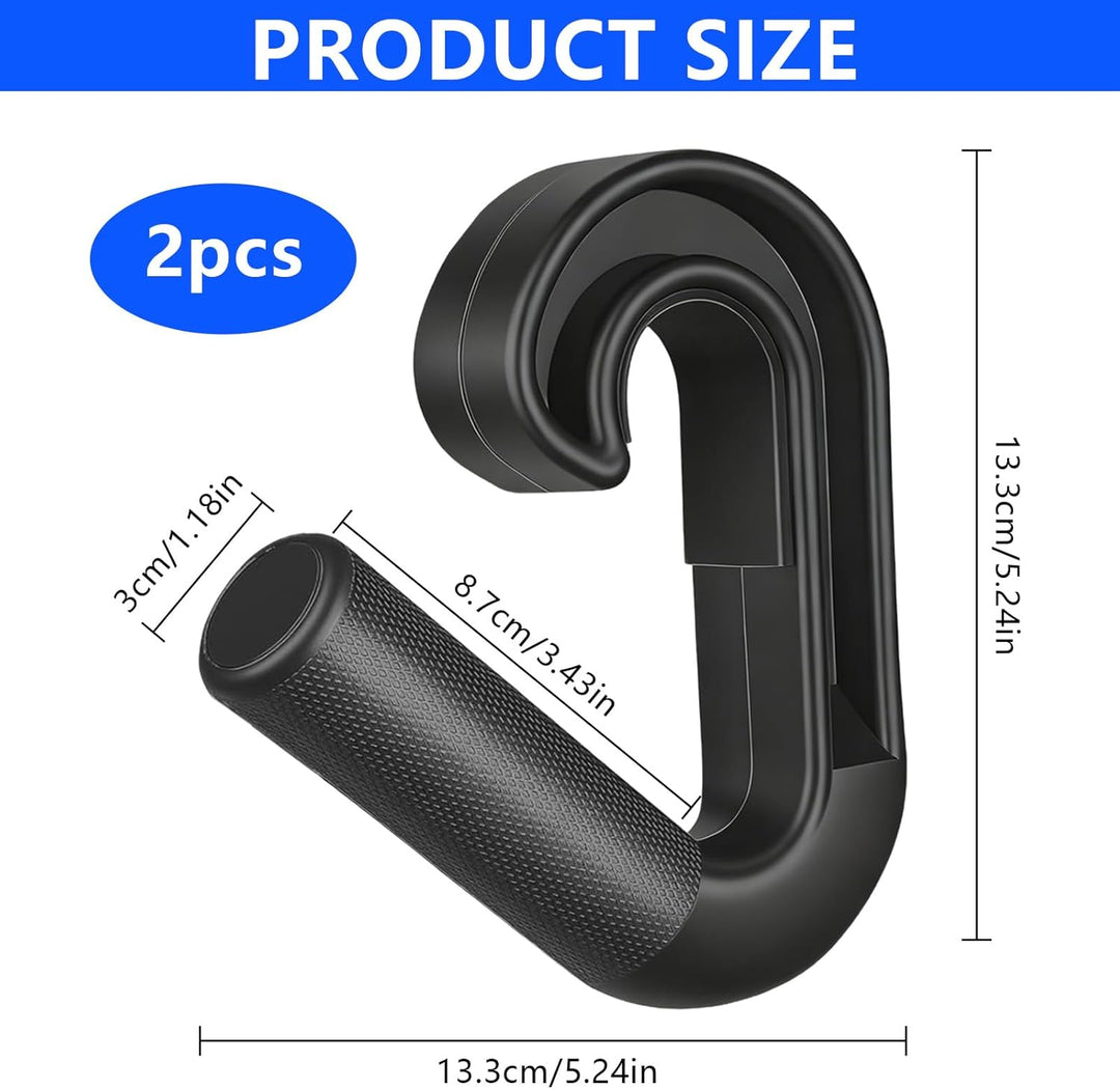 2 Stück Klimmzug Griffe Haken, D Griff Fitness Neutral Grip Griffbefestigung für Klimmzugstangen/Rüc
