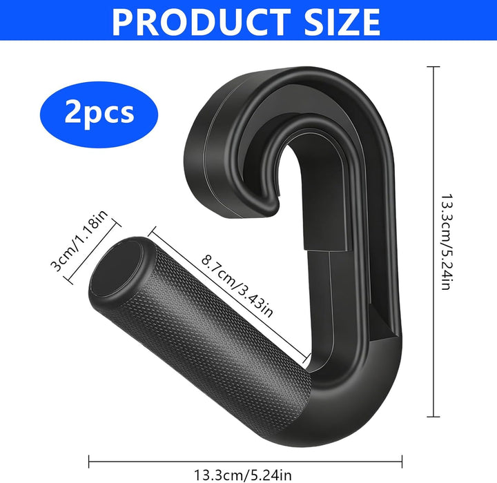 2 Stück Klimmzug Griffe Haken, D Griff Fitness Neutral Grip Griffbefestigung für Klimmzugstangen/Rüc