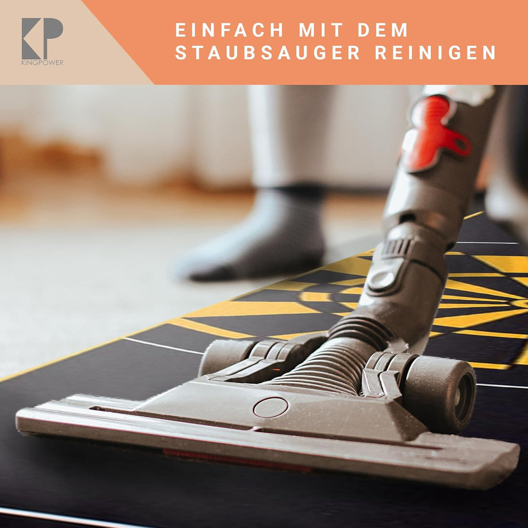 Kingpower Dartteppich mit Abwurflinie, Dart Zubehör mit Motiv, Dartmatte mit Oche, pflegeleichter Te