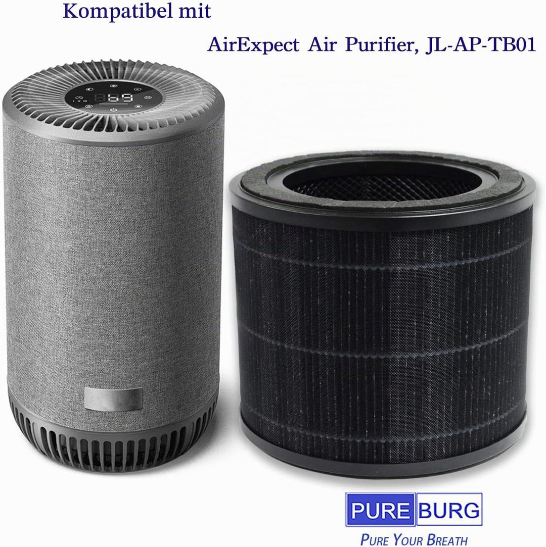 PUREBURG Ersatz-Filter kompatibel mit Grundig TL2713 & AirExpect AirExtend Luftreiniger JL-AP-TB01,2