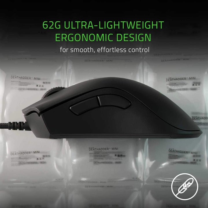 Razer DeathAdder V2 Mini-USB-Gaming-Maus: Optischer Sensor mit 8500 K DPI, 62 g leichtes Design, Chr
