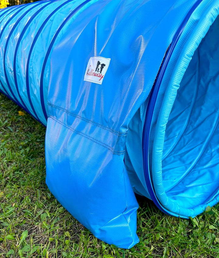 Callieway® Dog Agility Tunnel Profi Hunde Tunnel Agility Gerät (Stützsandsäcke bereits inklusive) (5