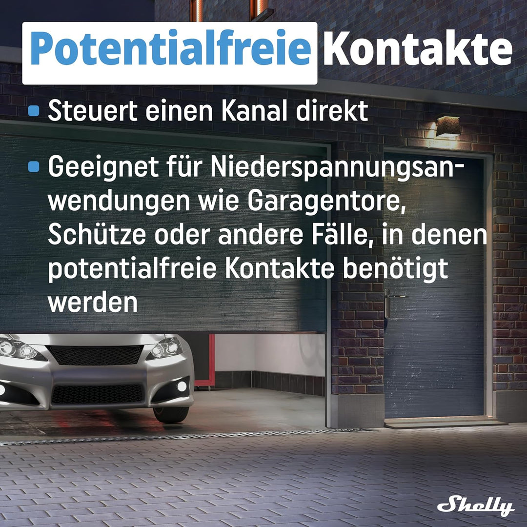 Shelly Plus 1 | Wlan &amp; Bluetooth Smart Relais Schalter | Hausautomation | Alexa &amp; Google Home kompat