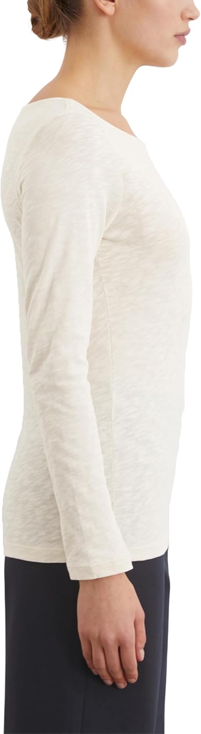 Marc O'Polo Damen Langarmshirt aus Bio-Baumwolle mit U-Boot-Ausschnitt XXL 165, XXL 165