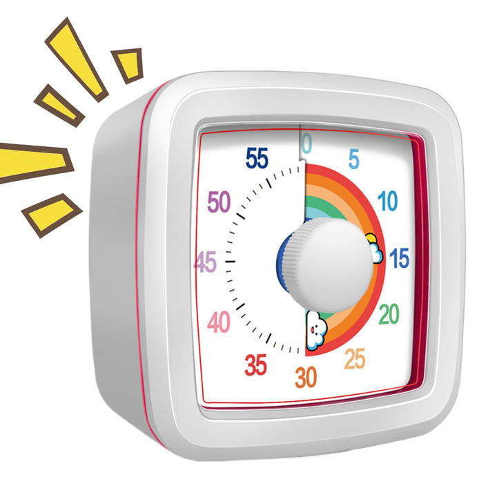 Visueller Timer Für Klassenzimmer | 60 Minuten Countdown für Kinder | Lautloser Zeitmanager Für Unte