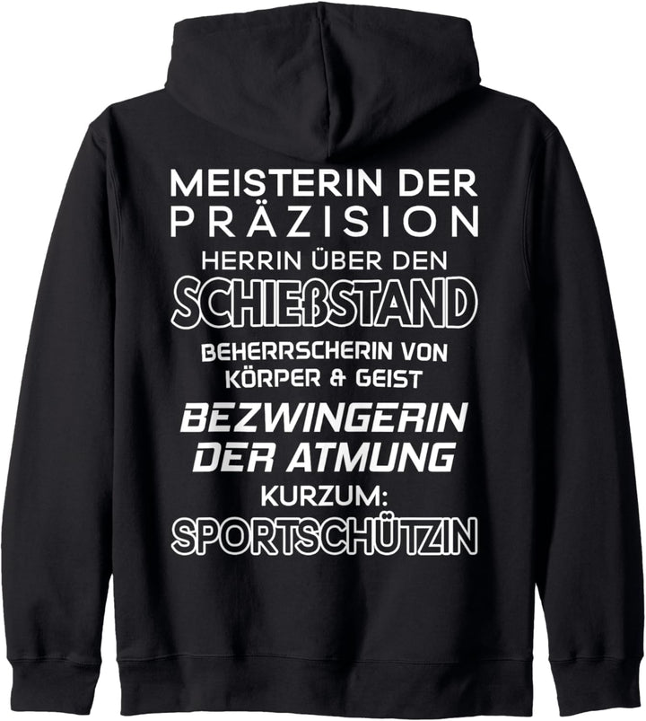 Schützenverein Meisterin Der Präzision Sportschützin Kapuzenjacke