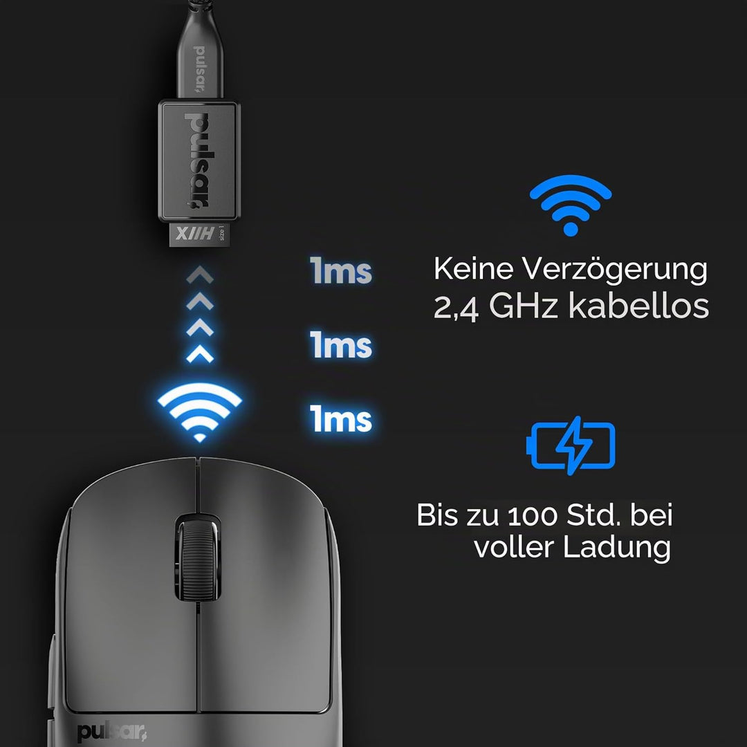 Pulsar Gaming Gears X2H Mini (schwarz) Mini X2H Schwarz, Mini X2H Schwarz