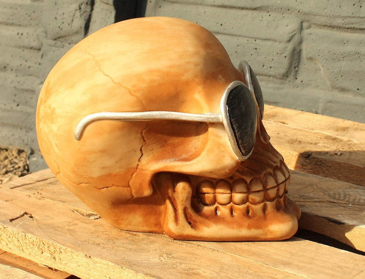 White Label Crazy Heads Cool Skull Totenkopf mit Sonnenbrille Kopfhörerständer Headset Halter Stände