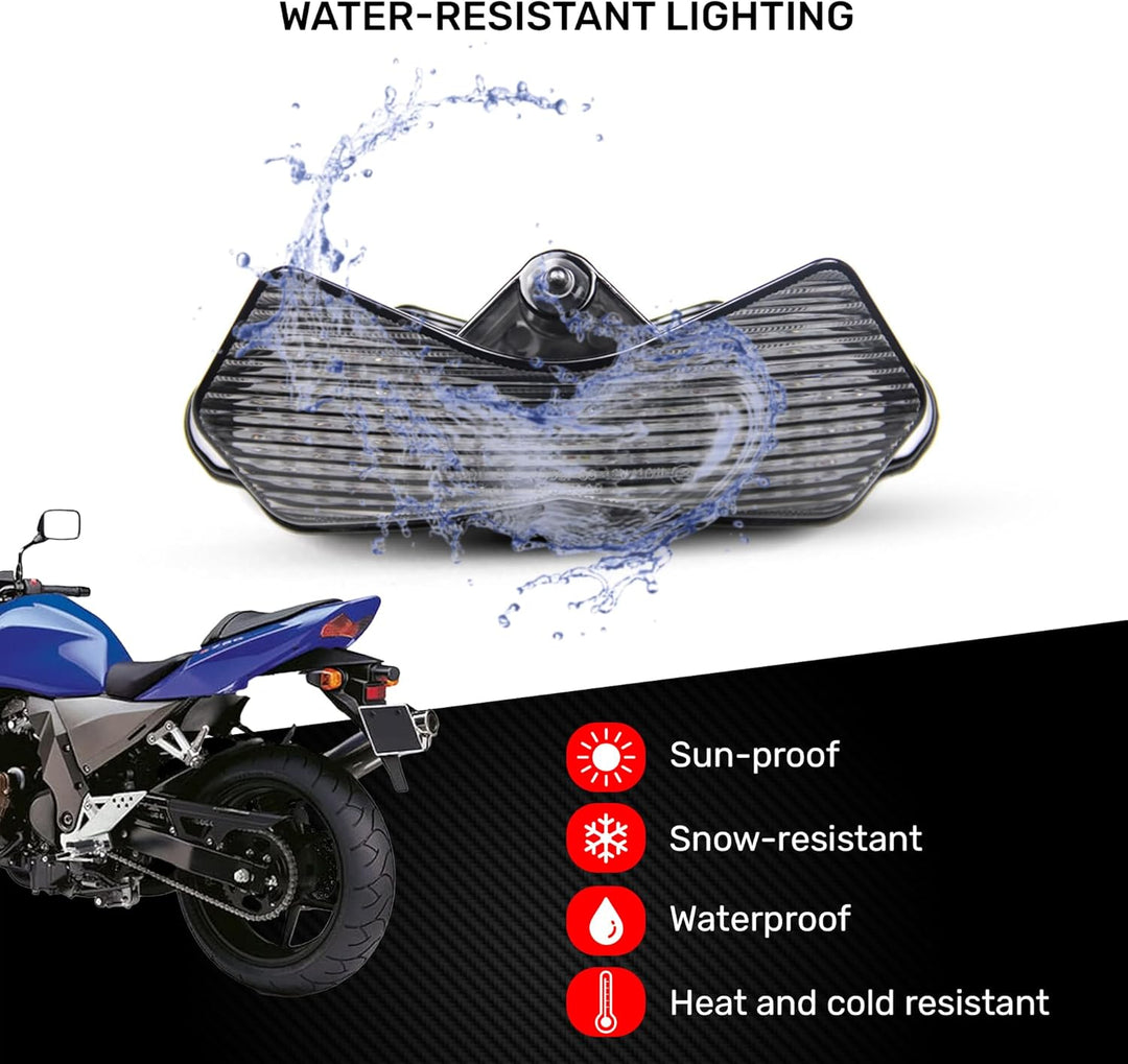 aVDB-moto LED-Bremslicht mit integriertem Blinker kompatibel mit Kawasaki Z750, Z1000 2003/2006, ZX6