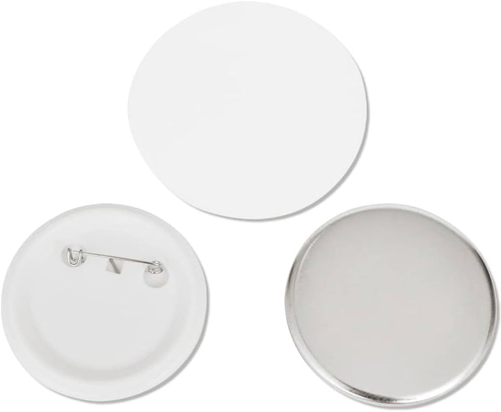 vidaXL Buttonrohlinge Rohlinge für Buttonmaschine Buttonteile 58mm 500 Sets 58 mm, 58 mm