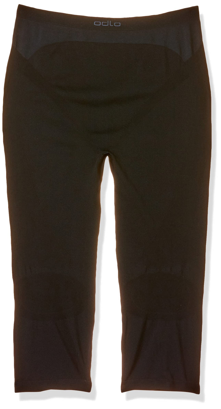 Odlo Damen Traininghose 3/4 Evolution Warm XL Schwarz, XL Schwarz