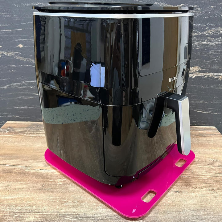 Gleitbrett aus Acryl für Tefal Heissluftfritteuse Easy Fry Grill & Steam | pink | 32x32cm | hochwert