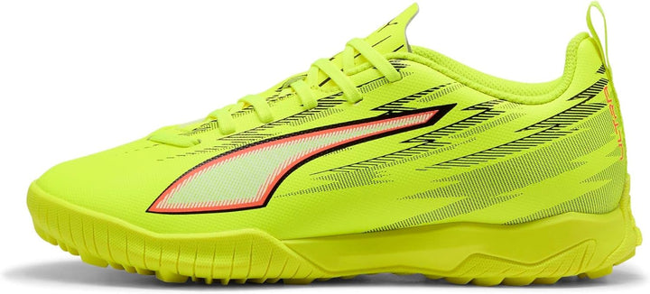 Puma Unisex Kinder Ultra 5 Play Tt JrSoccer Shoe 38.5 EU Yellow Alert Puma Black Glowing Red, 38.5 E