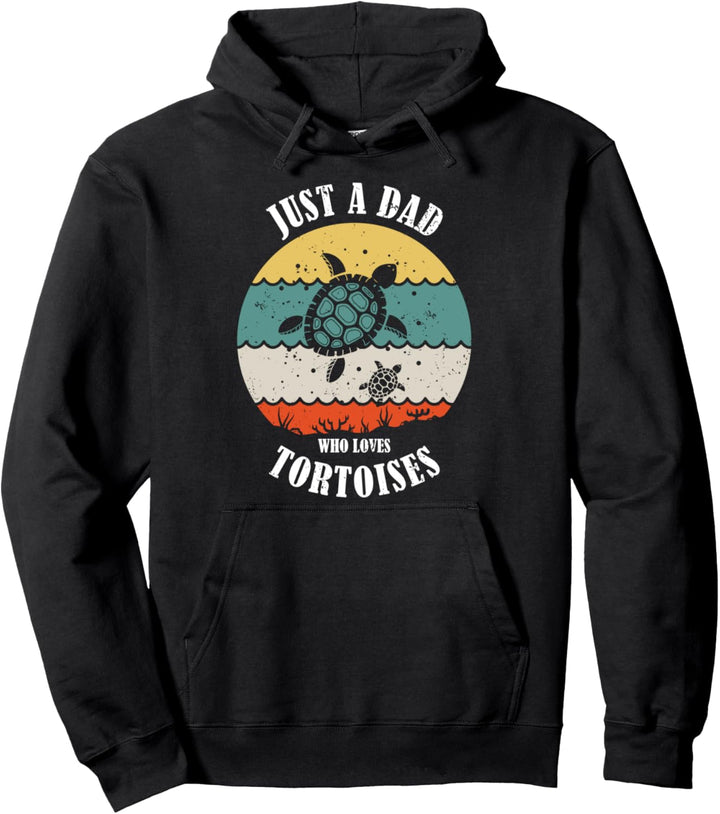 Nur ein Papa, der Schildkröten liebt lustige Retro-Schildkrö Pullover Hoodie