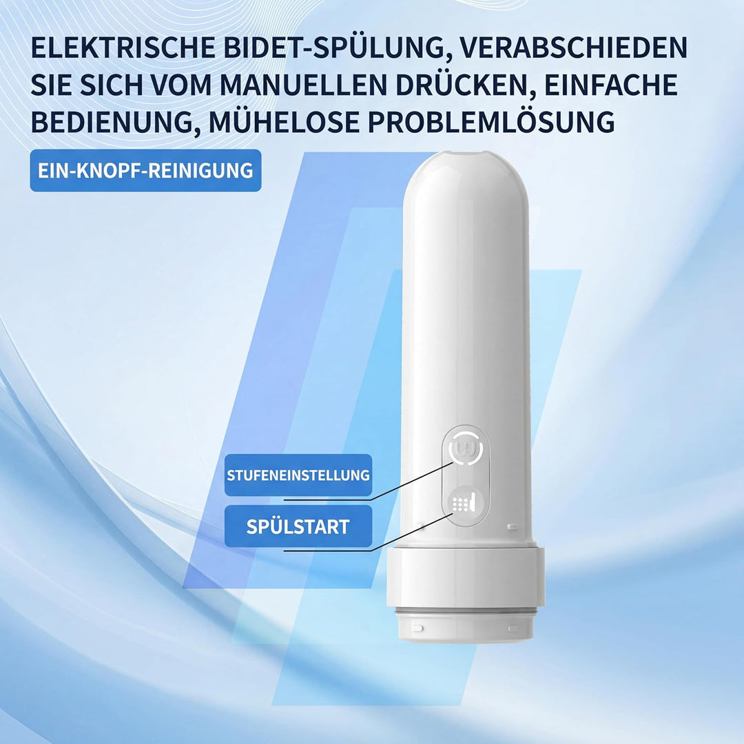 OHAANYY Elektrisches Bidet Tragbar, Reise Po-Dusche mit AAA-Batterien | Mobile Intimdusche mit 3 Mod