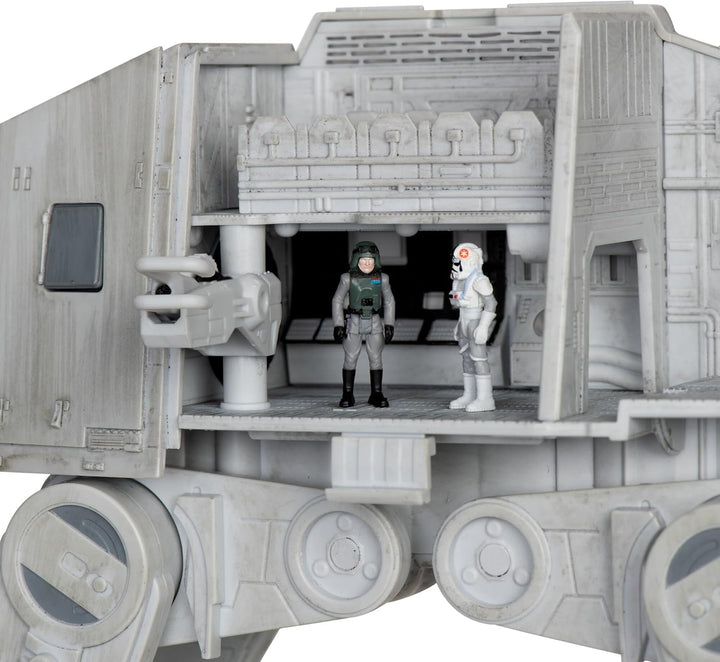 Star Wars Micro Galaxy Squadron SWJ0170 - at-at, offizielles 25cm Fahrzeug mit Licht, Sound und Figu