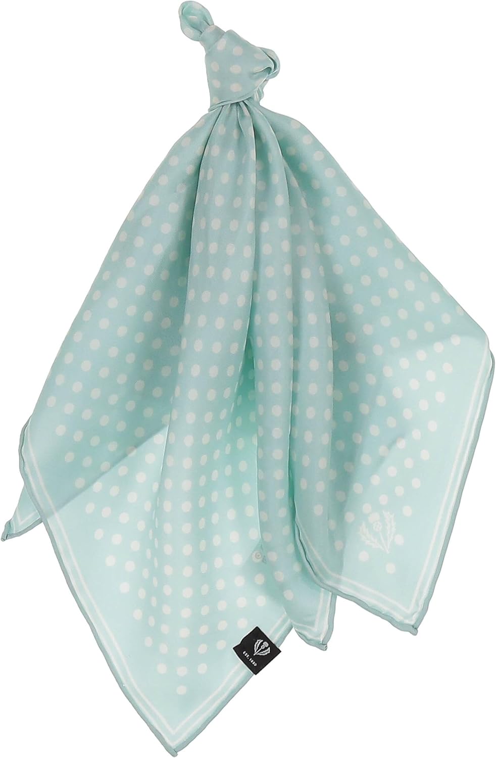 FRAAS Halstuch Damen gepunktet - 51 x 51 cm Grösse - Nickituch Seide - Seidentuch für Damen mit Polk