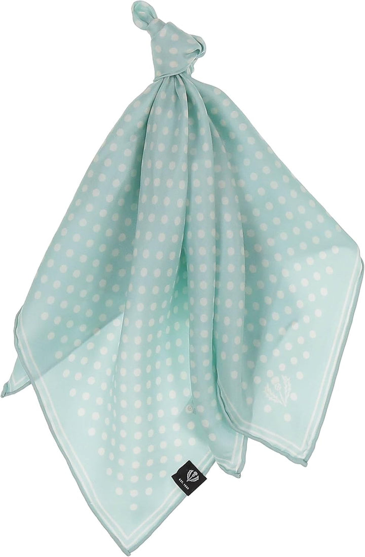 FRAAS Halstuch Damen gepunktet - 51 x 51 cm Grösse - Nickituch Seide - Seidentuch für Damen mit Polk