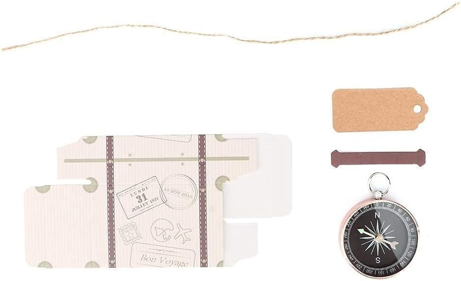 20 Stück Mini Koffer Gastgeschenke Hochzeit, Handarbeitskoffer Gastgeschenk Box, Parteibevorzugung M