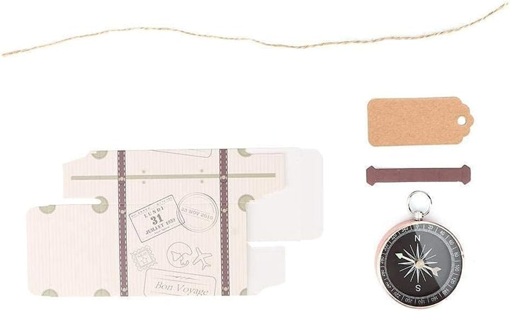 20 Stück Mini Koffer Gastgeschenke Hochzeit, Handarbeitskoffer Gastgeschenk Box, Parteibevorzugung M