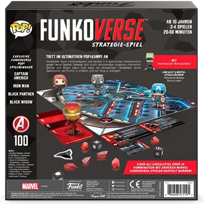 Funko Games Funko Funkoverse: Marvel 100 4-Pack German - Marvel Comics - Light Strategy Board Game F