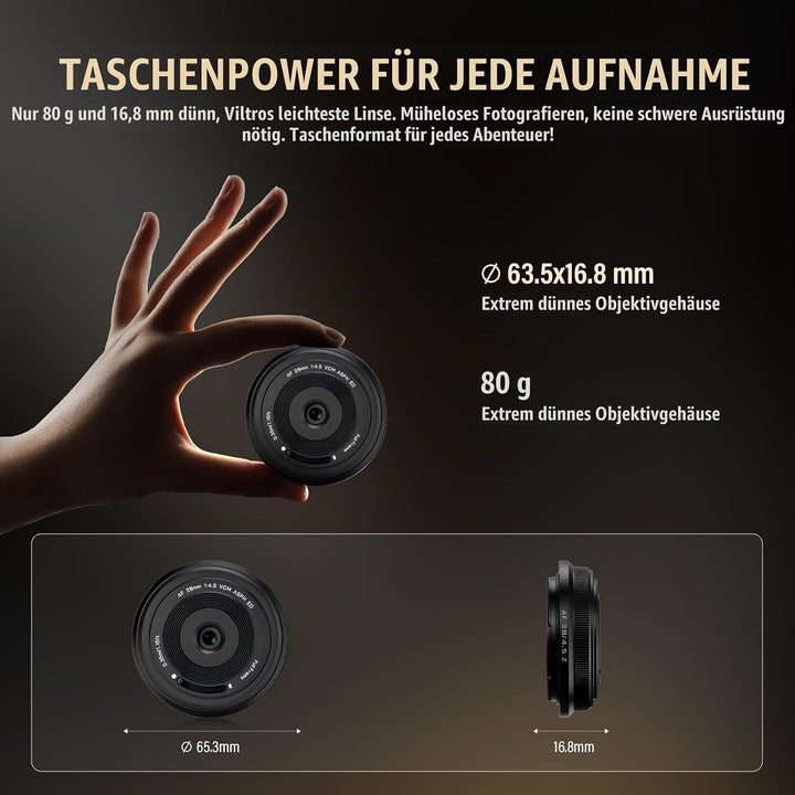 VILTROX 28mm F4.5 Full-Frame STM Autofokus Objektive für Nikon Z Mount Kamera Objektive Camera Lense