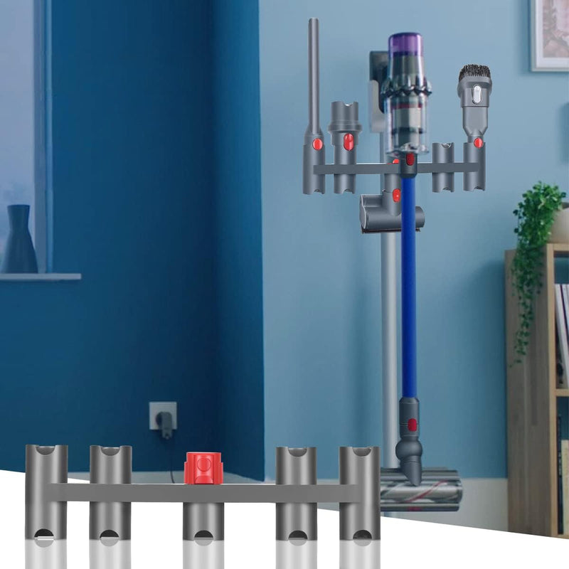 DrRobor Halterung Zubehör für Dyson V7 V8 V10 V11 V15, Wandhalterung für Dyson Staubsauger mit 9 Auf