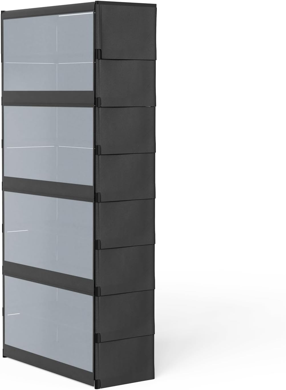 HUOLE Schuhschrank, für 20 Paar Schuhe, Schuhaufbewahrung, Eingangsbereich, für Eingänge, Schlafzimm