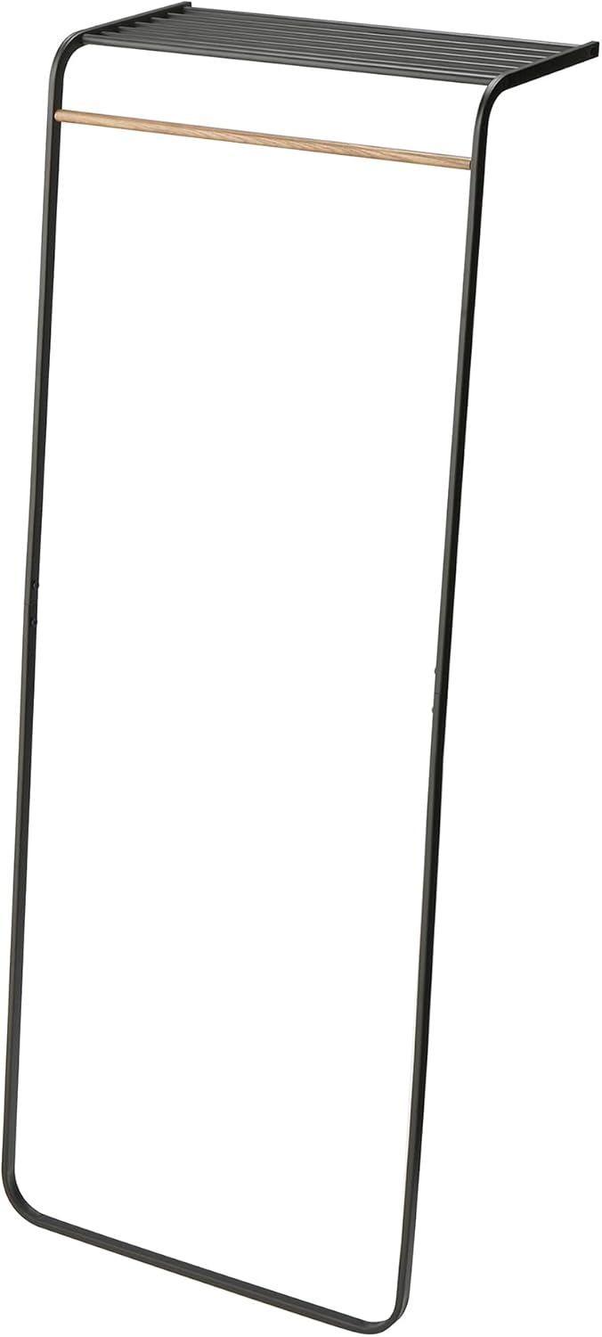 YAMAZAKII Tower Standgarderobe, Stahl, Schwarz, One Size