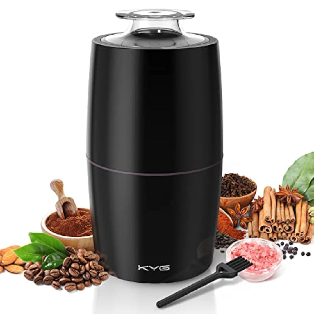 KYG Kaffeemühle Elektrisch 300W Motor 70g Fassungsvermögen Elektrische Propellermühlen Sicherheitssc