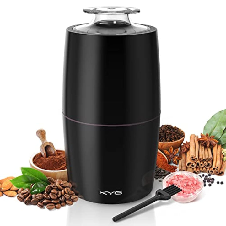 KYG Kaffeemühle Elektrisch 300W Motor 70g Fassungsvermögen Elektrische Propellermühlen Sicherheitssc