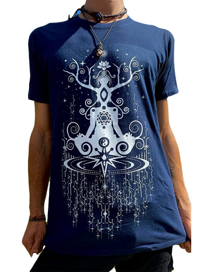 Maori Turtuga T-Shirt für Yoga, Meditation Festivals (XXL), XXL