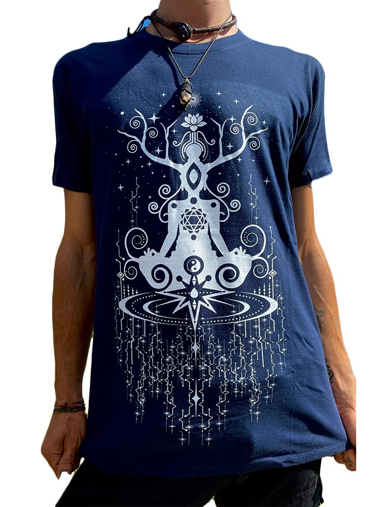 Maori Turtuga T-Shirt für Yoga, Meditation Festivals (XXL), XXL