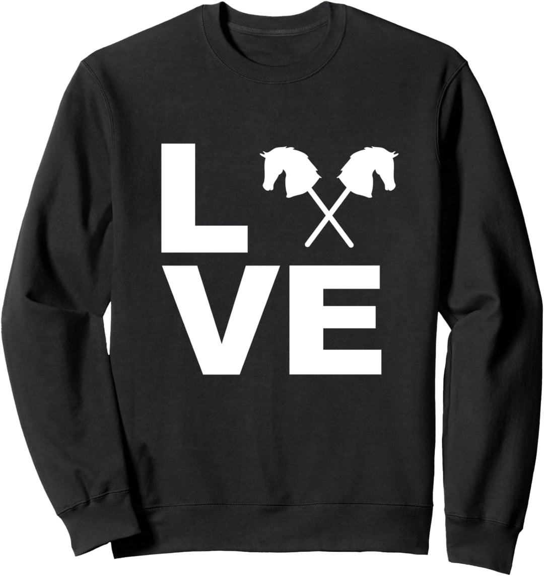Steckenpferd Geschenke Hobby Horse Dressur reiten Pferd Sweatshirt