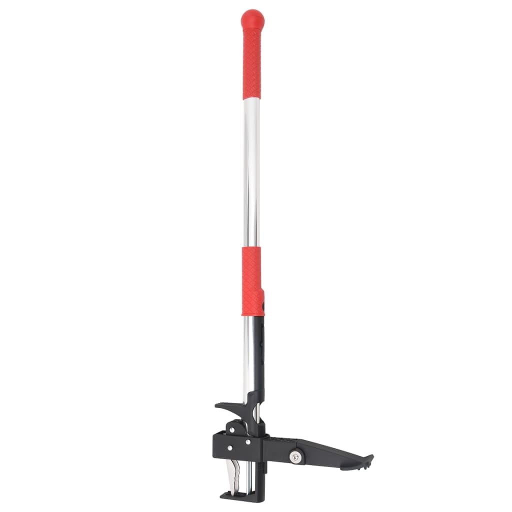 Unkrautstecher manuell 99,5 cm, Unkrautentferner mit Fusspedal und 4 scharfen Stahlkrallen, Unkrautj
