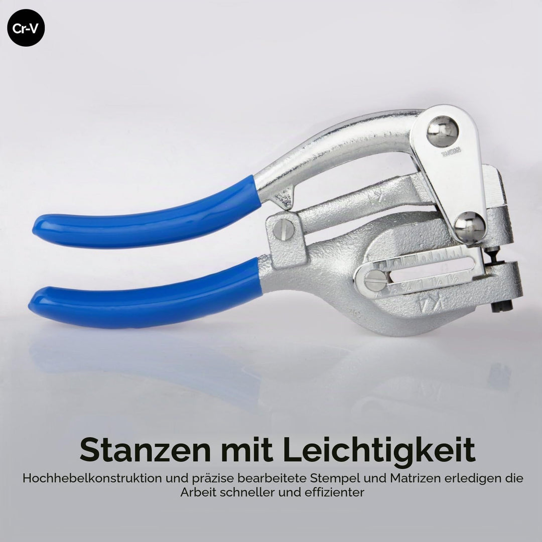 Neiko 02612A Handstanzer und Lochstanzer aus Blech, Cr-V Power Punch und Locher Set, Power Punch und