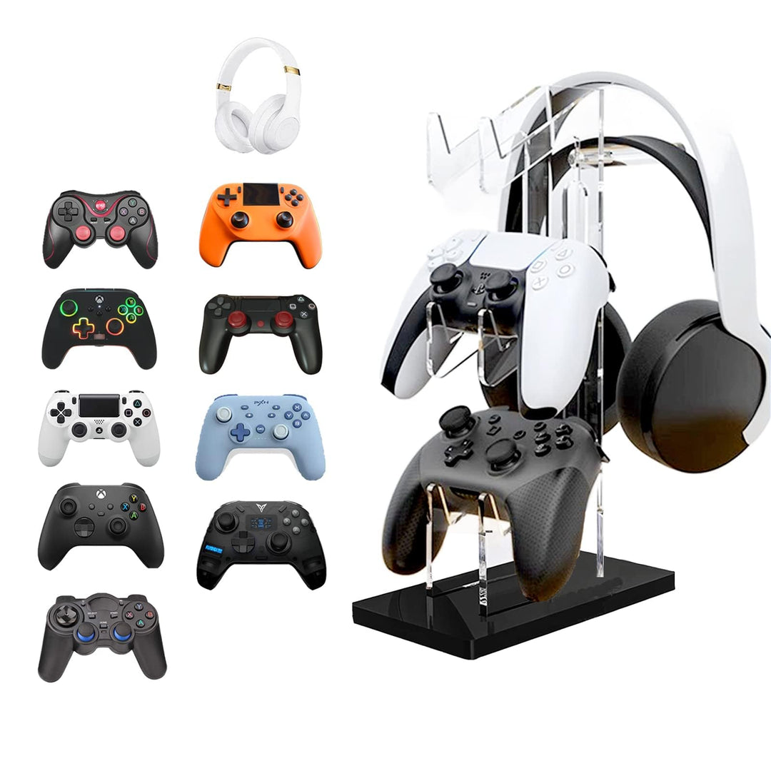 Universal Game Controller Halter, Controller Halterung Ständer Zubehör für Xbox ONE Switch PS4, Schw