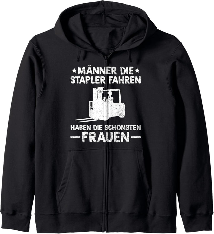 Lagerist Gabelstapler Männer Die Stapler Fahren Spruch Kapuzenjacke