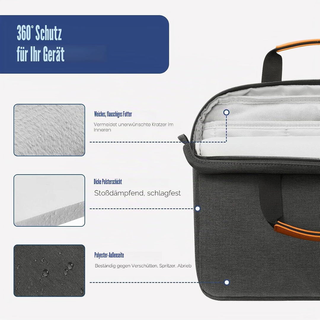 MoKo 12.9 inch Tablet Tasche Hülle, Tragetasche Umhängetasche aus Polyester, Schutztasche mit Schult