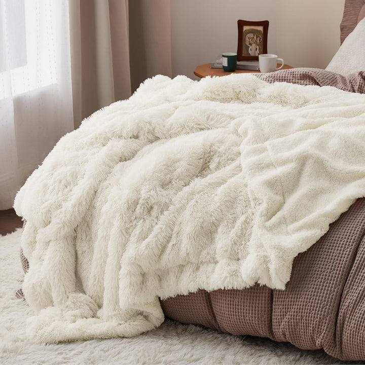 BEDSURE Kuscheldecke - Flauschig Decke, Warm Sherpa Sofadecke, Dicke Felldecke, Couchdecke, Flauschi