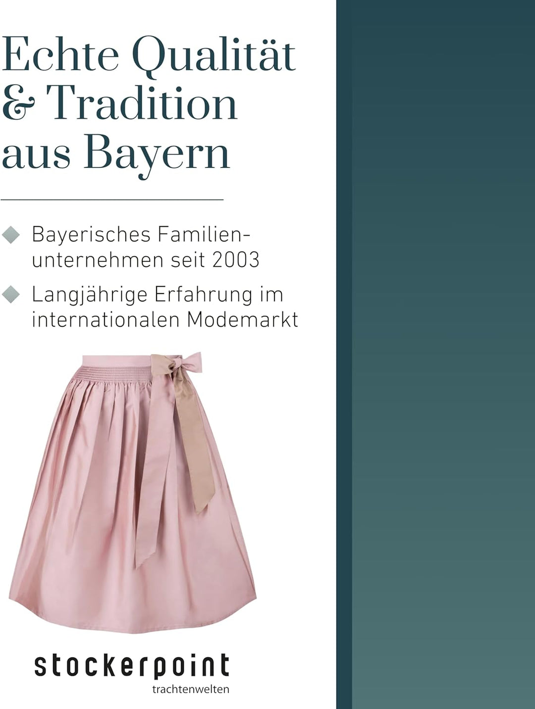 Stockerpoint Damen Schürze Kristin Dirndlschürze, Rose, Regular