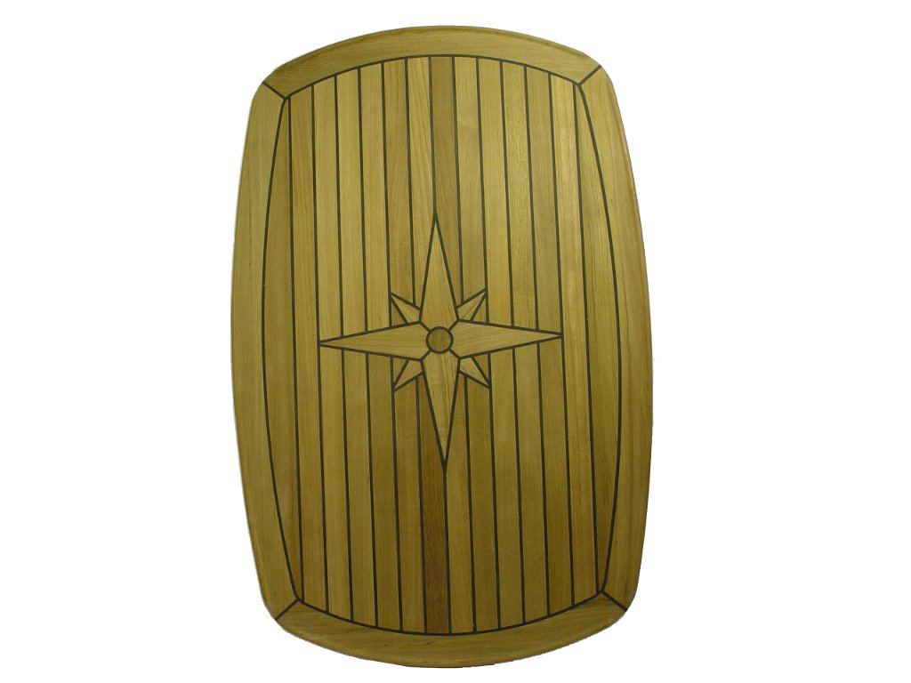Teak Table Top 58 X 93cm Tischplatte